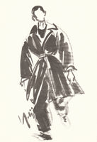 YOHJI YAMAMOTO FW 1992 LOOKBOOK ILLUSTRATIONS