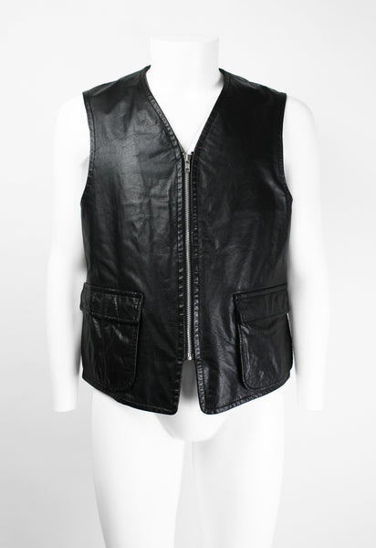 YOHJI YAMAMOTO Y'S 1990'S LEATHER POCKET VEST