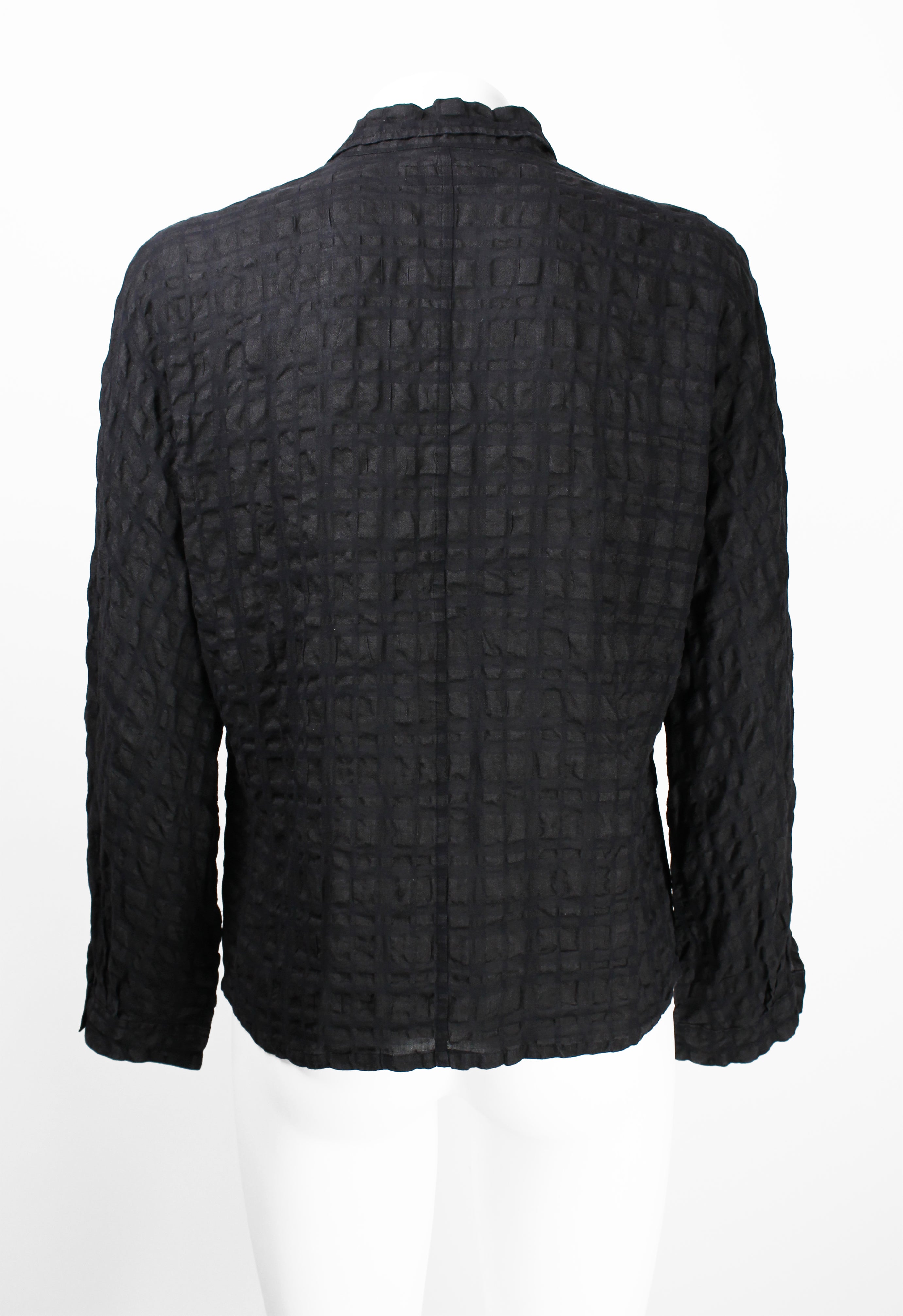 YOHJI YAMAMOTO Y'S CHECK SEERSUCKER SHIRT