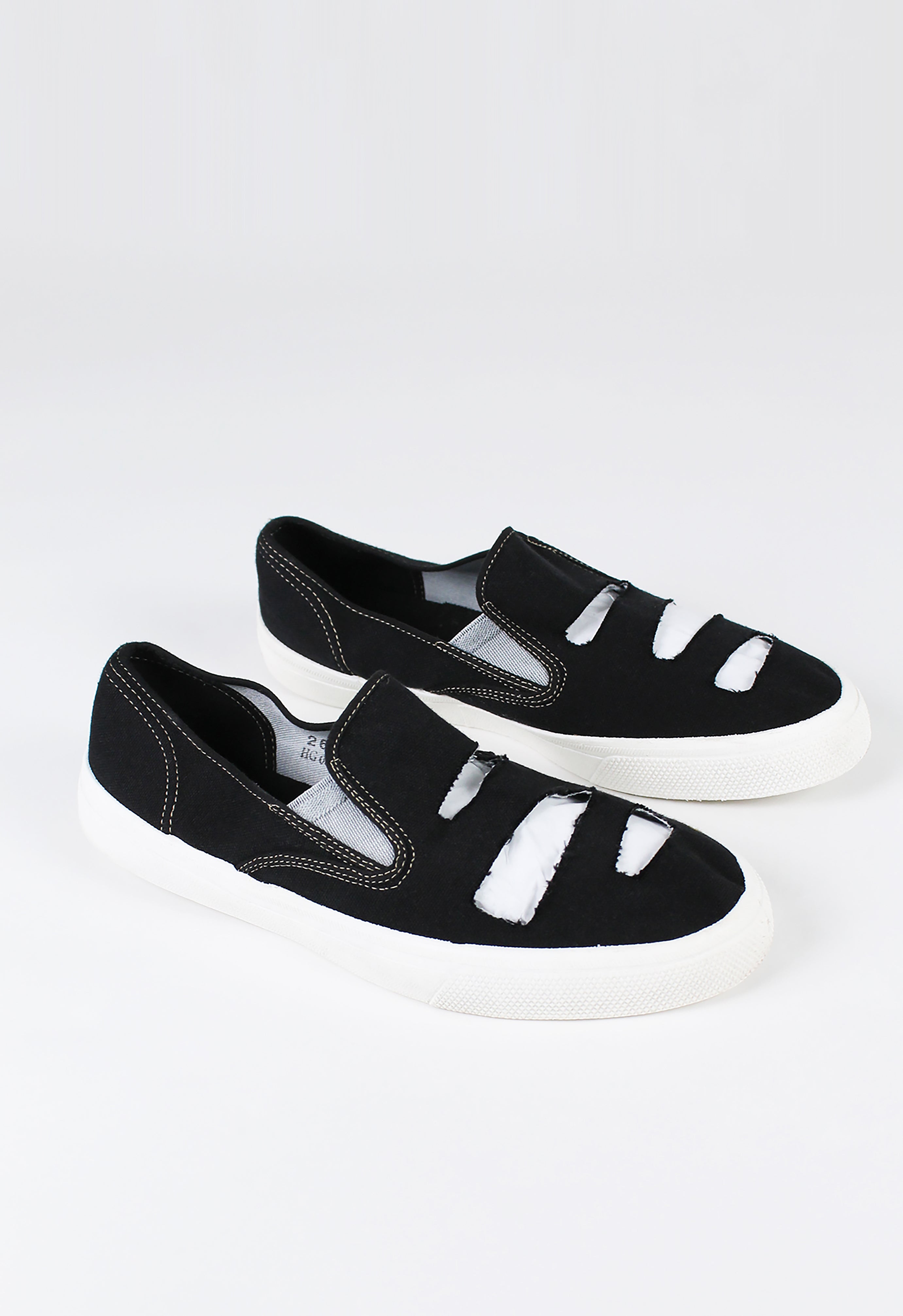 COMME DES GARCONS HOMME PLUS FW 2014 CUT OUT SLIP-ON TRAINERS