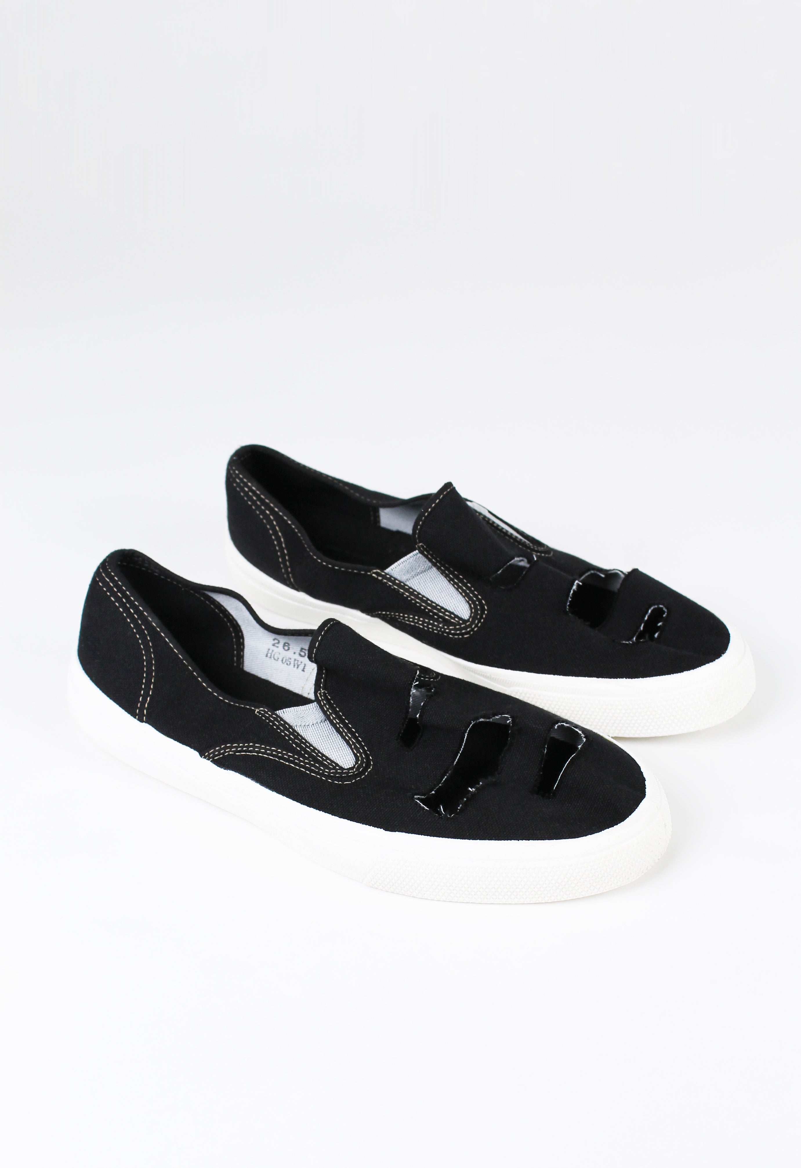 COMME DES GARCONS HOMME PLUS FW 2014 CUT OUT SLIP-ON TRAINERS