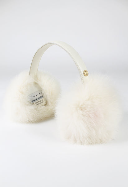 CELINE FW 2003 FUR EAR MUFFS