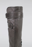 CELINE FW 2008 KNEE HIGH MULTI-STRAP HEELED BOOTS