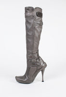 CELINE FW 2008 KNEE HIGH MULTI-STRAP HEELED BOOTS