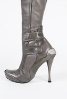 CELINE FW 2008 KNEE HIGH MULTI-STRAP HEELED BOOTS