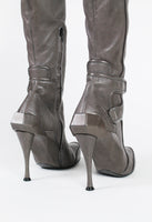 CELINE FW 2008 KNEE HIGH MULTI-STRAP HEELED BOOTS