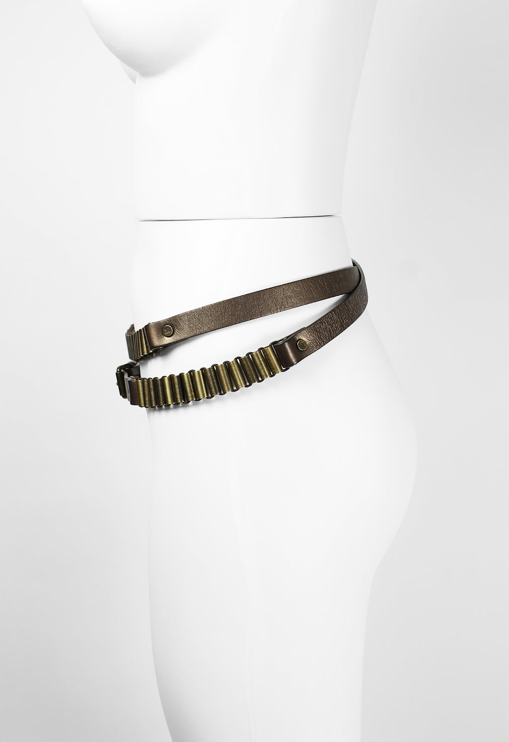 CELINE SS 2001 METALLIC BULLET BELT