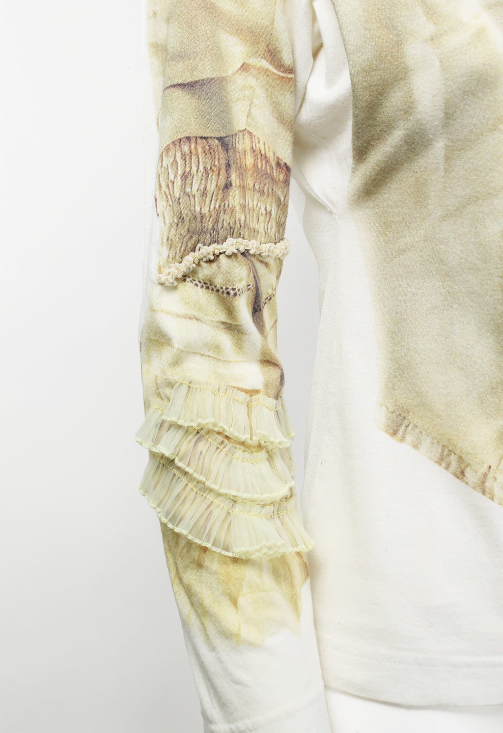 COMME DES GARCONS FW 2005 TROMPE L'OEIL BROKEN BRIDE TOP