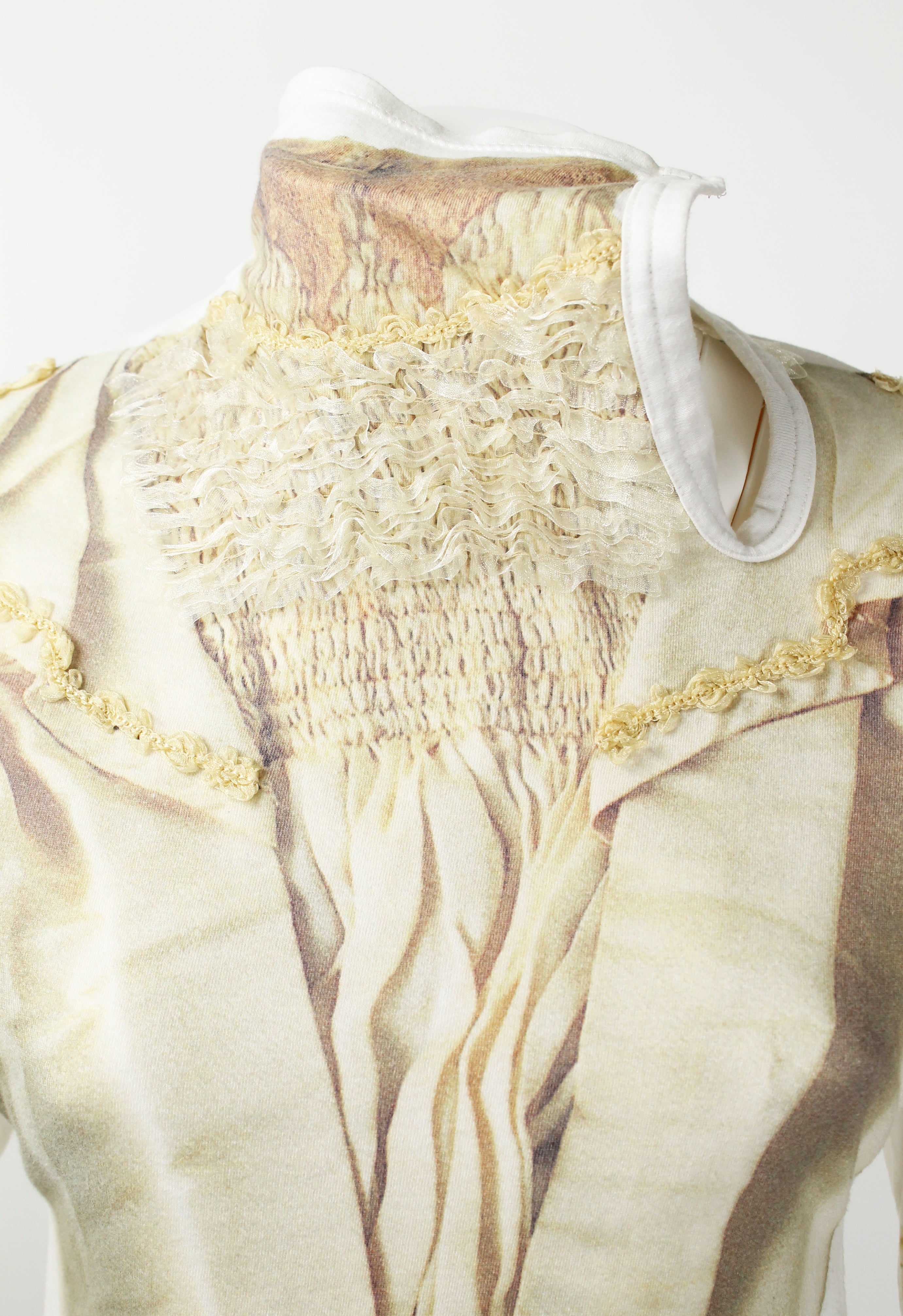 COMME DES GARCONS FW 2005 TROMPE L'OEIL BROKEN BRIDE TOP