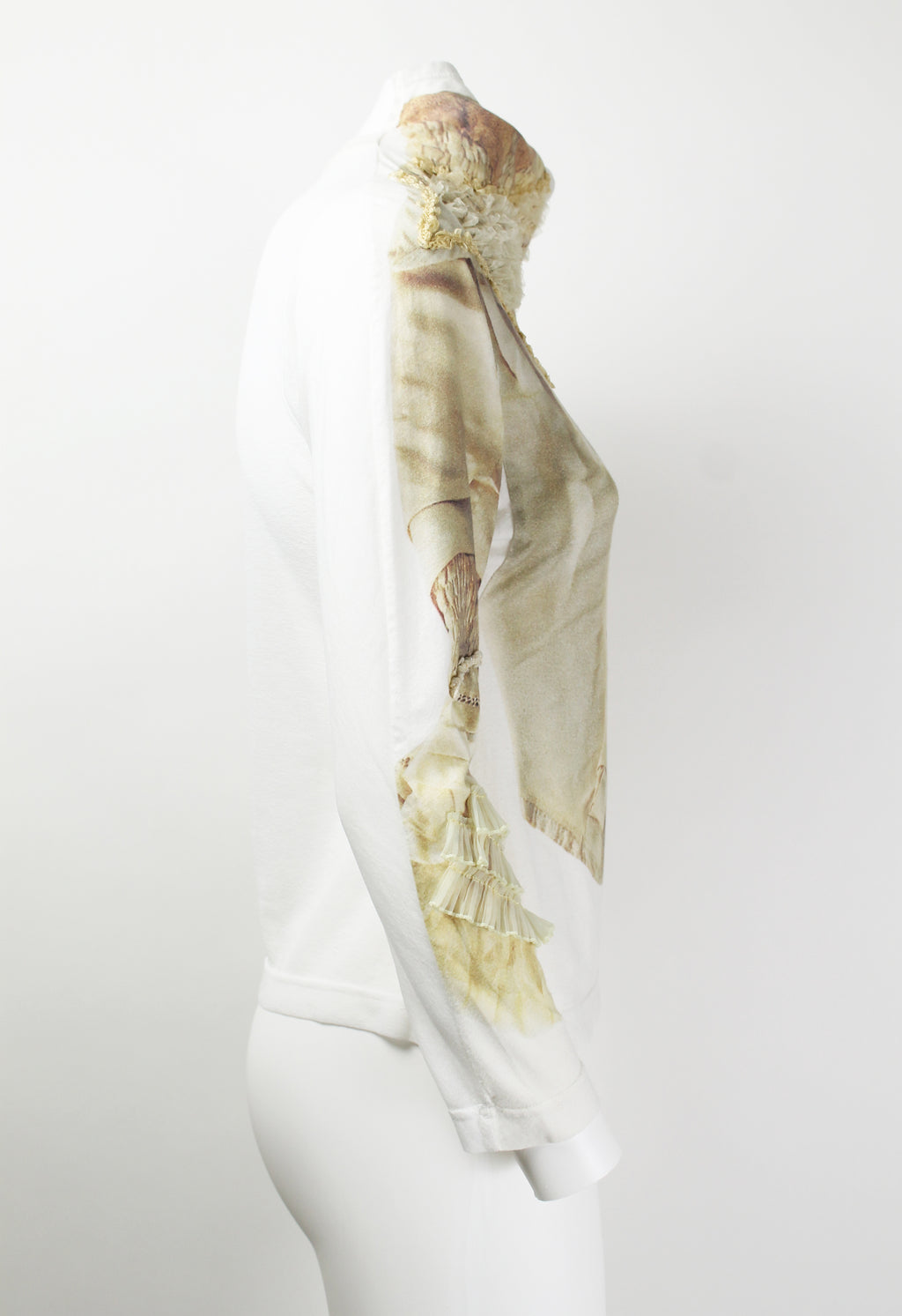 COMME DES GARCONS FW 2005 TROMPE L'OEIL BROKEN BRIDE TOP