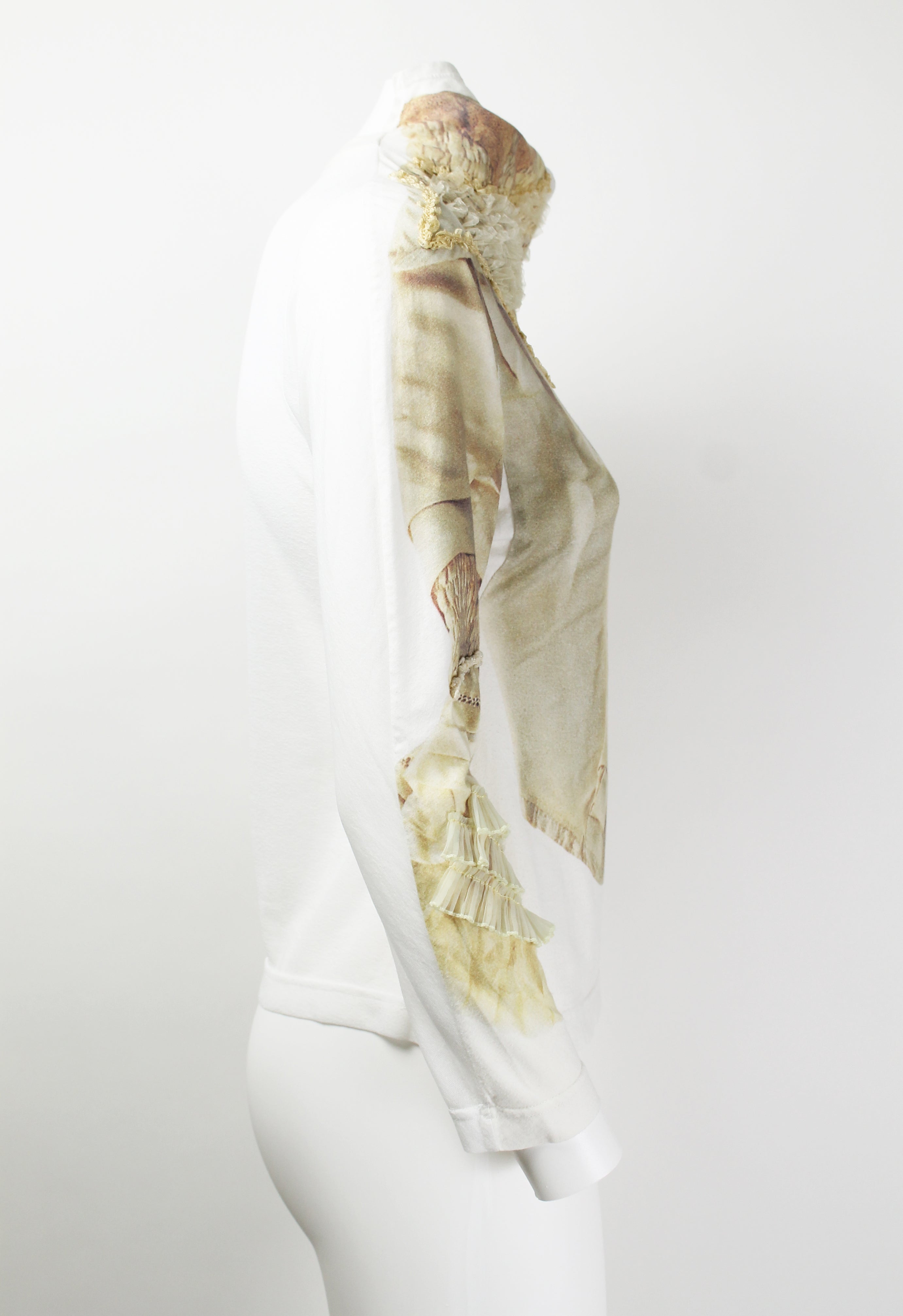 COMME DES GARCONS FW 2005 TROMPE L'OEIL BROKEN BRIDE TOP