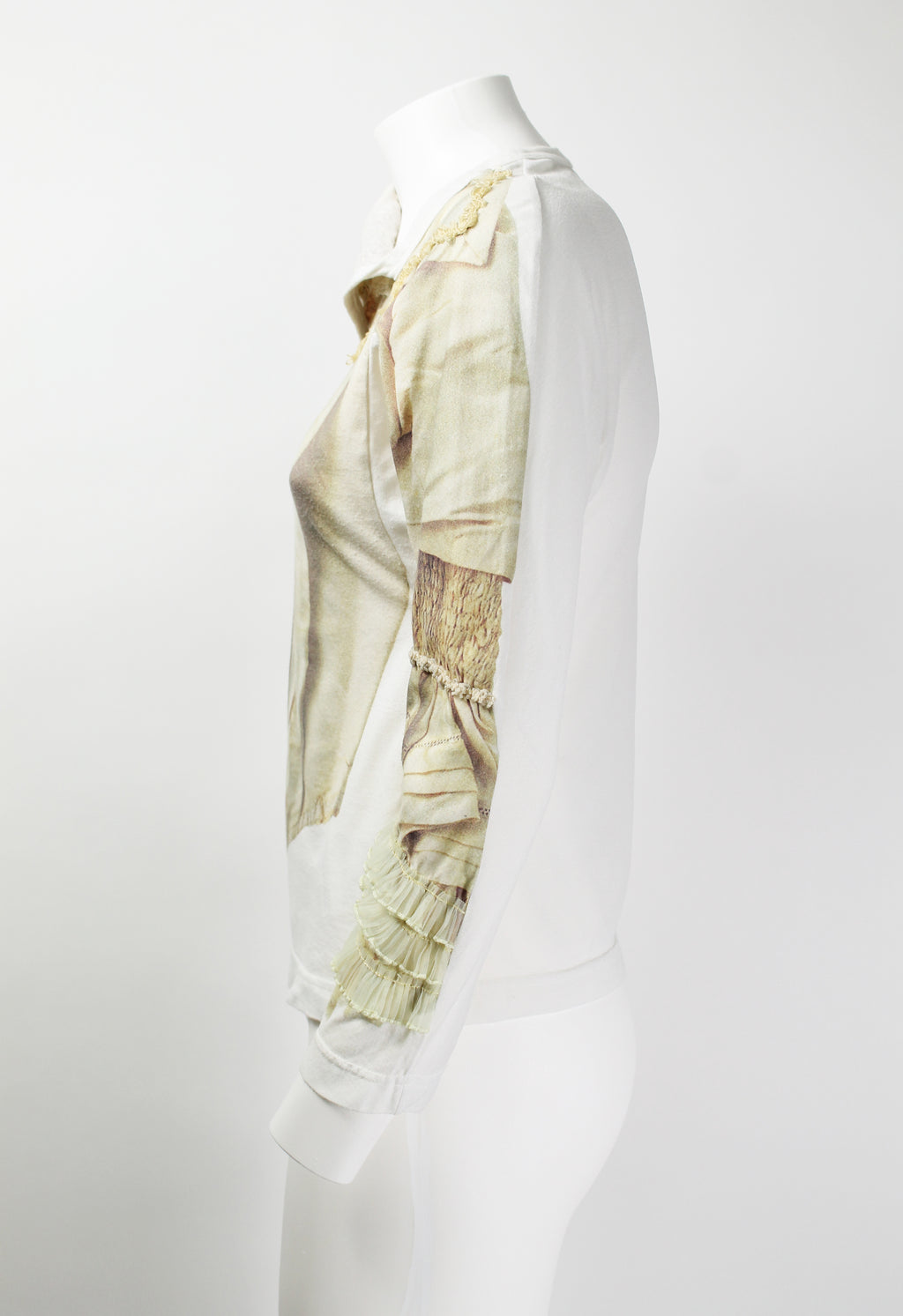 COMME DES GARCONS FW 2005 TROMPE L'OEIL BROKEN BRIDE TOP