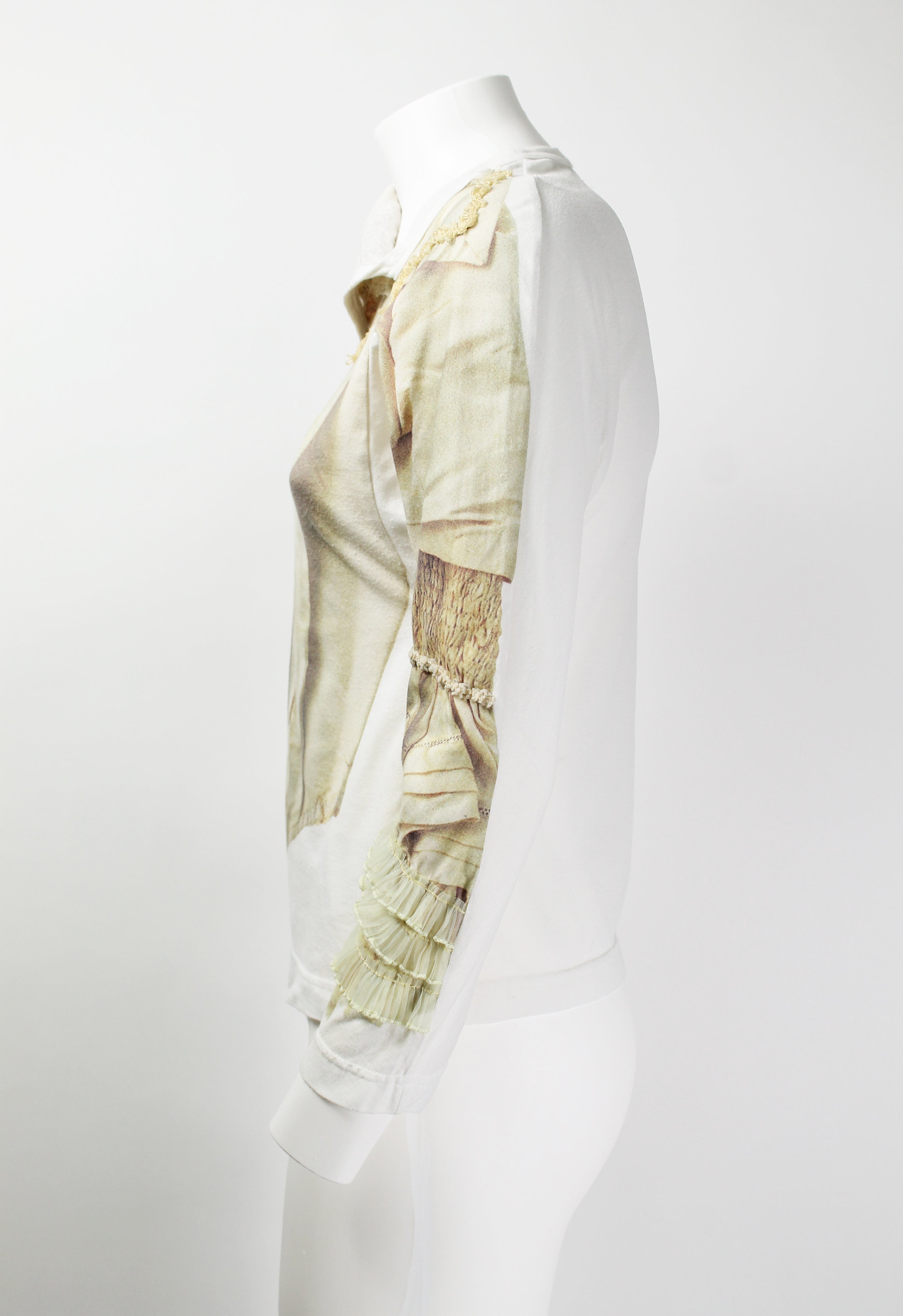 COMME DES GARCONS FW 2005 TROMPE L'OEIL BROKEN BRIDE TOP