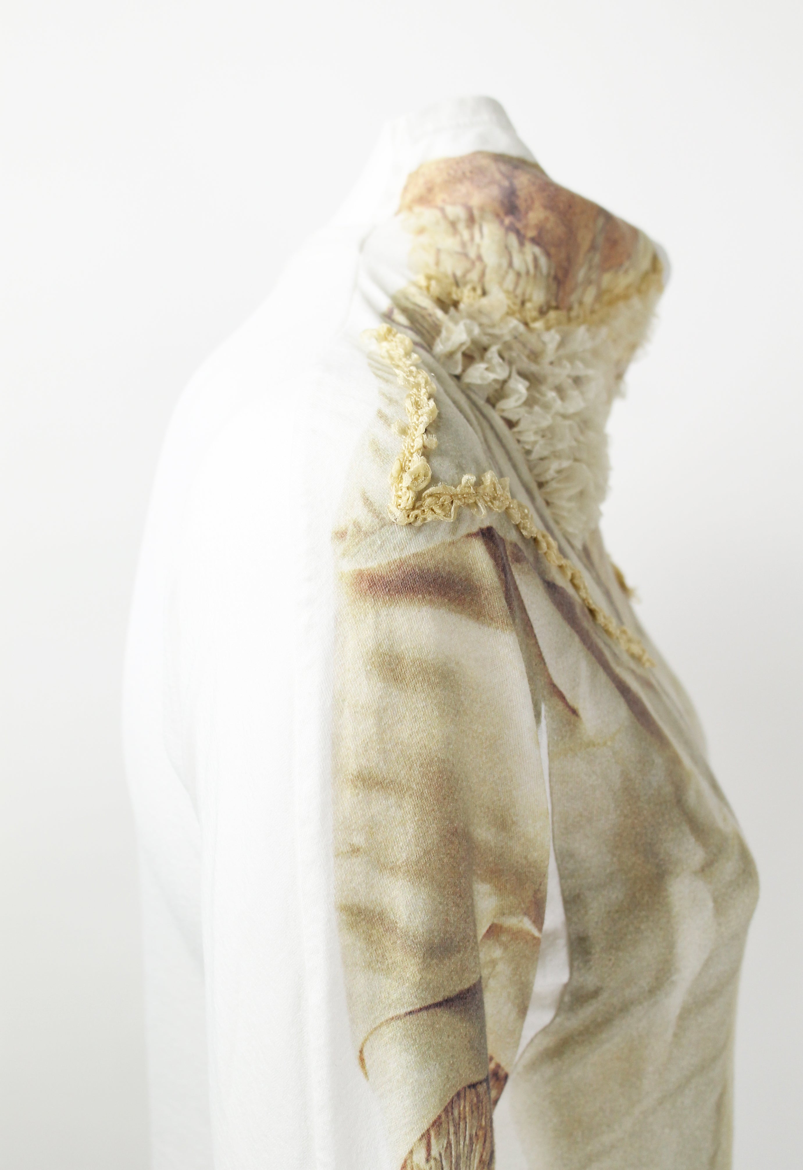 COMME DES GARCONS FW 2005 TROMPE L'OEIL BROKEN BRIDE TOP