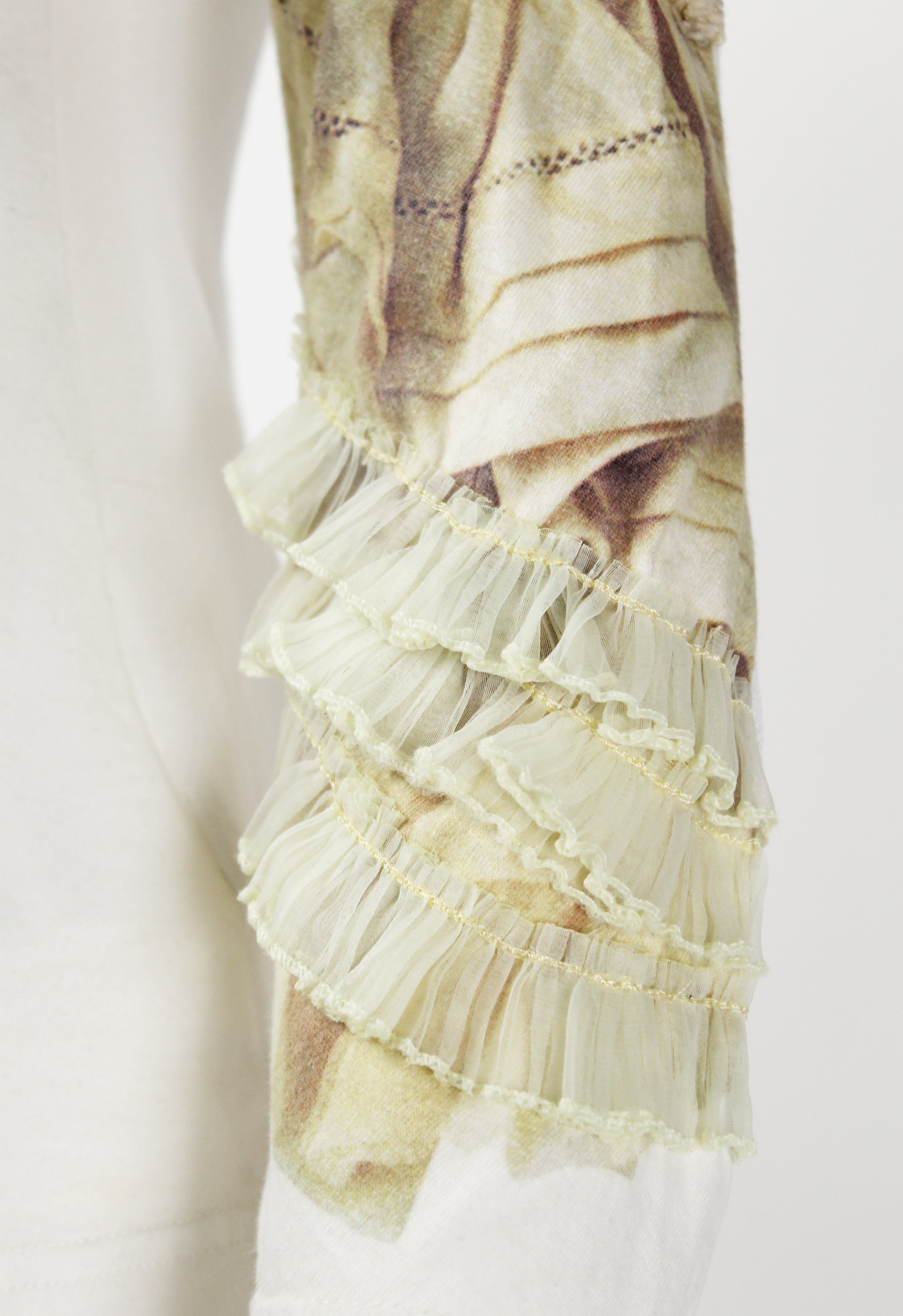 COMME DES GARCONS FW 2005 TROMPE L'OEIL BROKEN BRIDE TOP