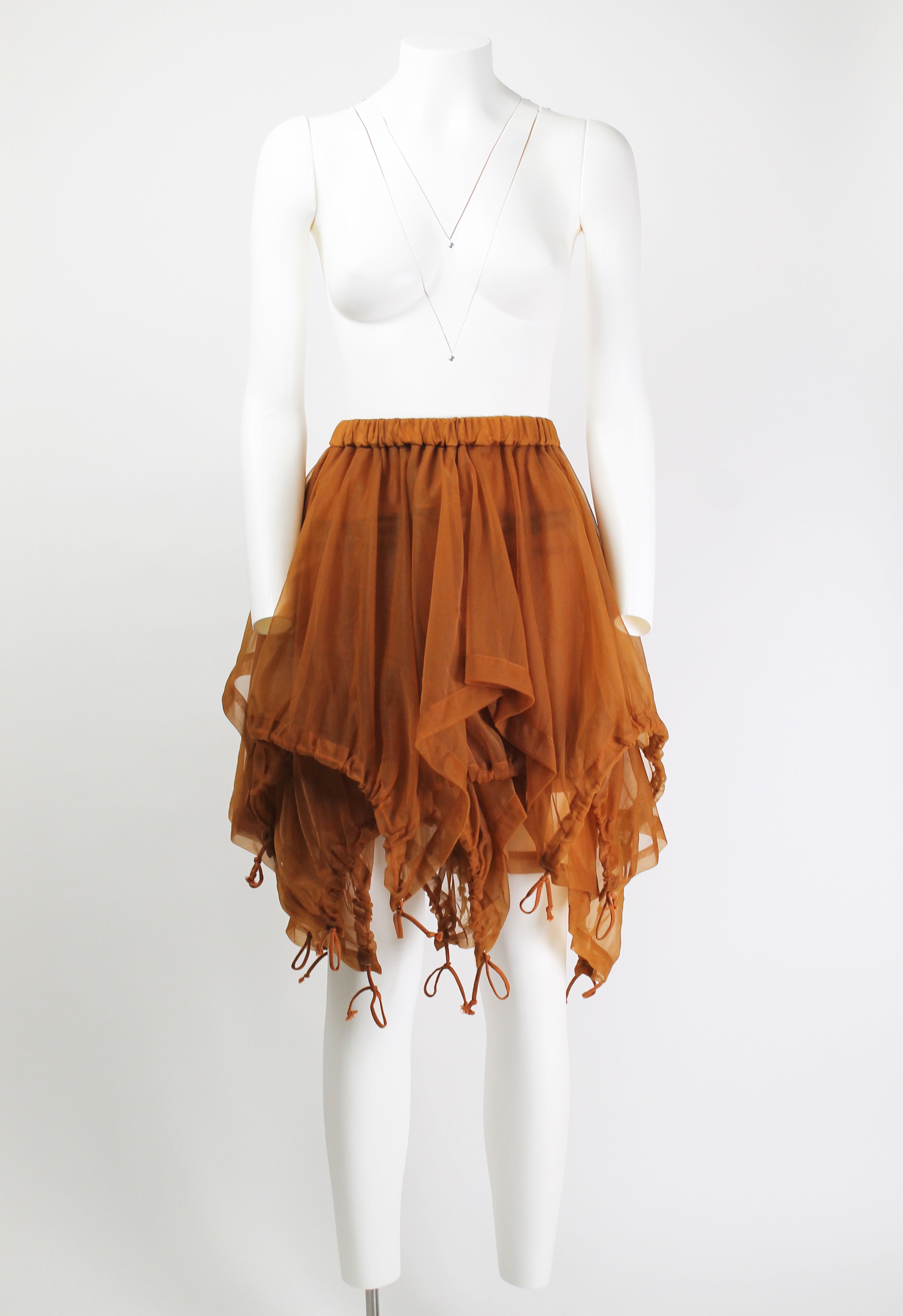 COMME DES GARCONS FW 1990 SHEER LAYERED PARACHUTE SKIRT COMME DES GARCONS FW 1990 SHEER LAYERED PARACHUTE SKIRT
