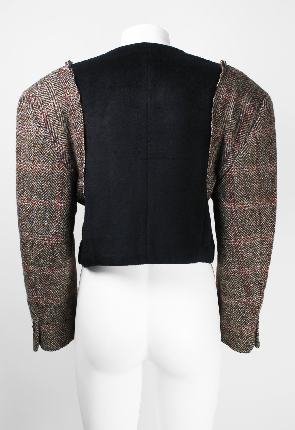 COMME DES GARCONS FW 1993 RECONSTRUCTED SILK AND WOOL BOMBER