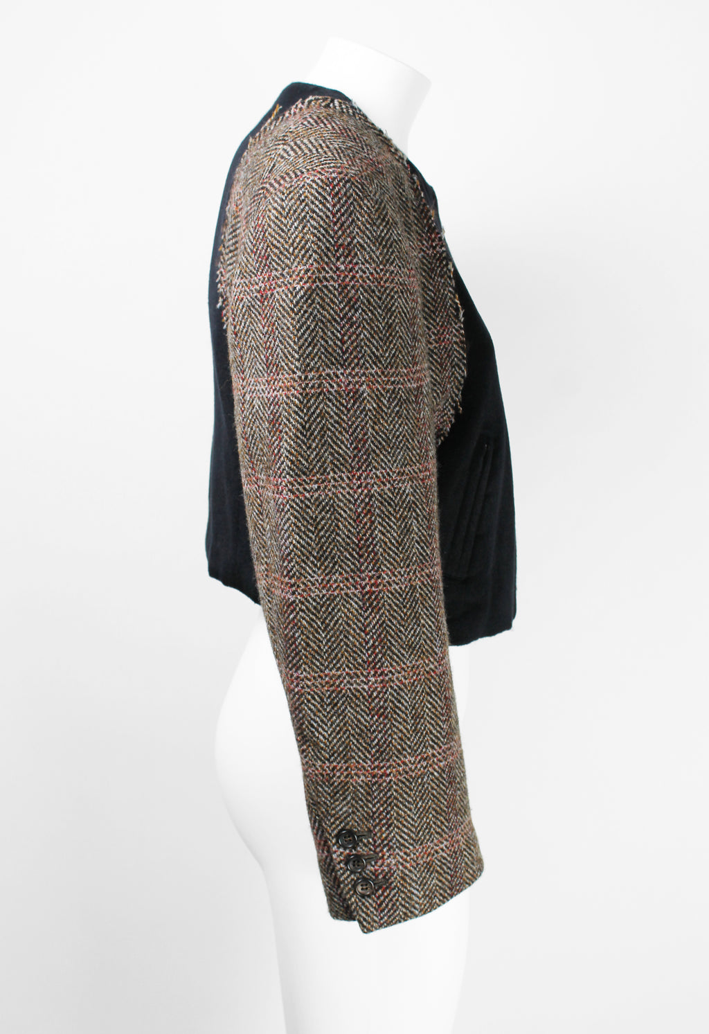 COMME DES GARCONS FW 1993 RECONSTRUCTED SILK AND WOOL BOMBER
