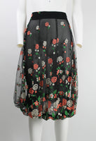 COMME DES GARCONS FW 1995 FLORAL EMBROIDERED TULLE SKIRT