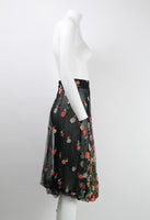 COMME DES GARCONS FW 1995 FLORAL EMBROIDERED TULLE SKIRT