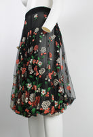 COMME DES GARCONS FW 1995 FLORAL EMBROIDERED TULLE SKIRT