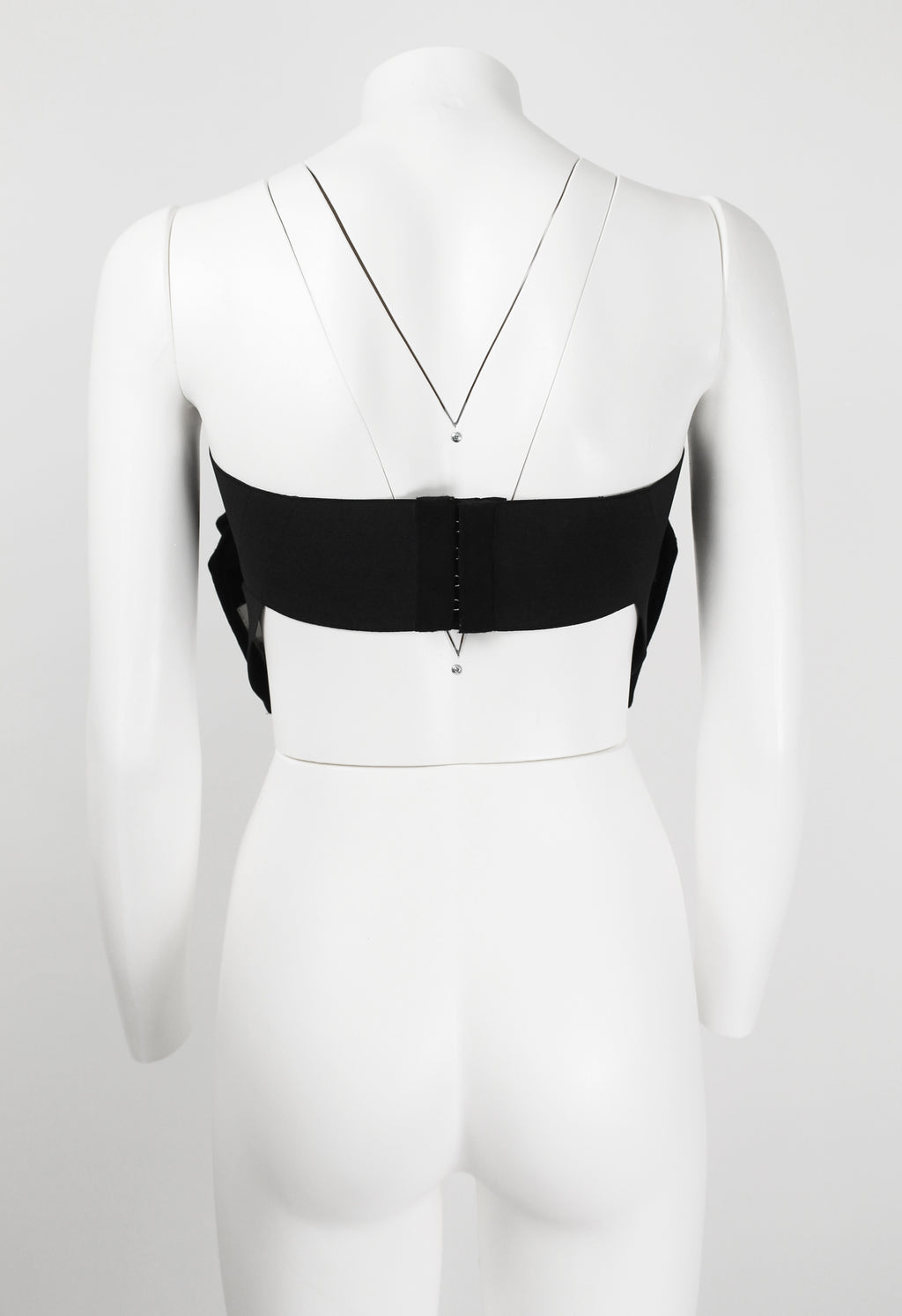 COMME DES GARCONS FW 2001 BUSTIER WITH MESH UNDERLAY