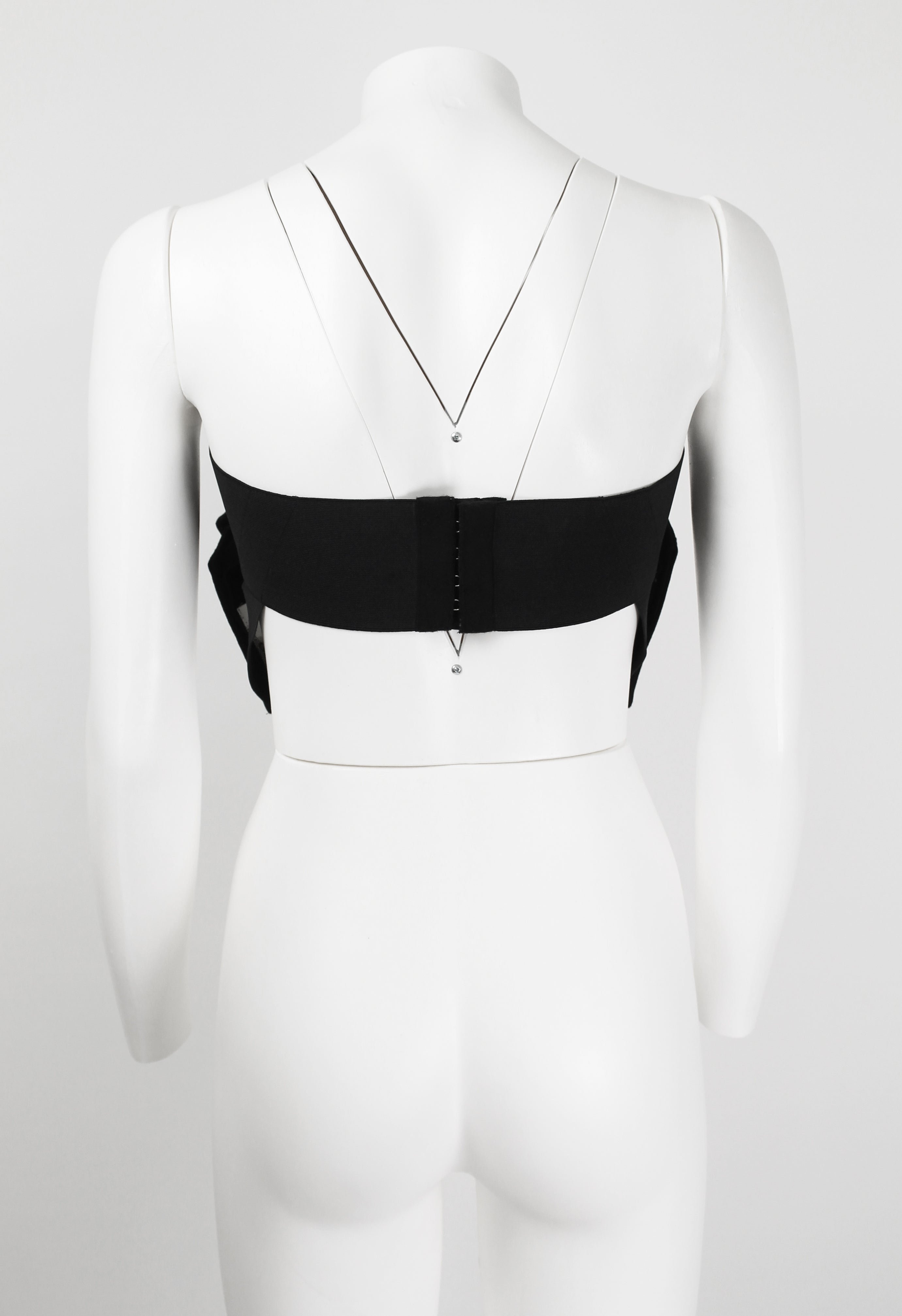 COMME DES GARCONS FW 2001 BUSTIER WITH MESH UNDERLAY