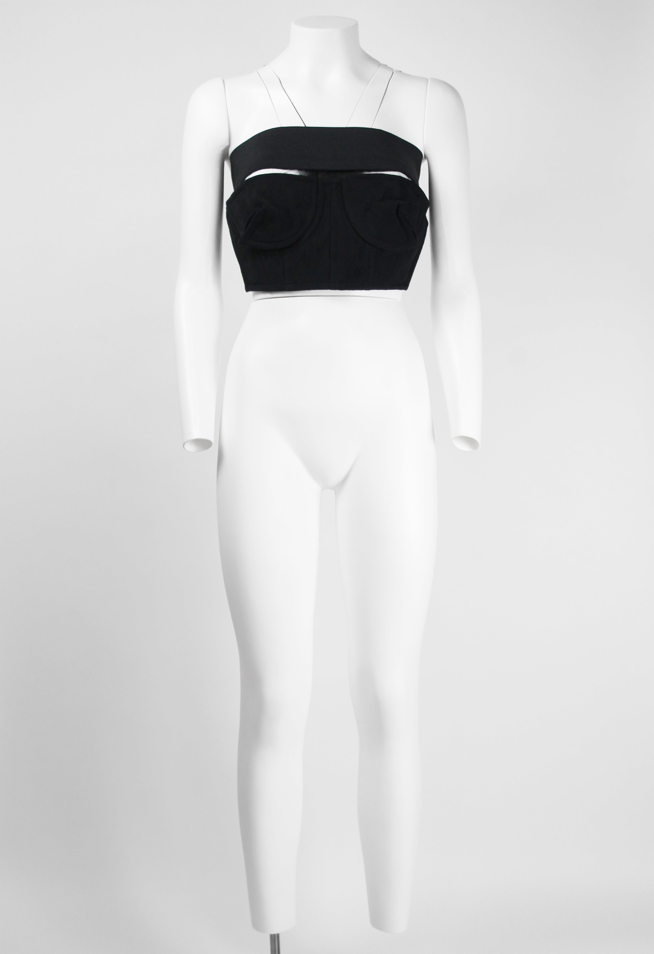 COMME DES GARCONS FW 2001 BUSTIER WITH MESH UNDERLAY