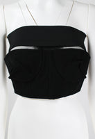 COMME DES GARCONS FW 2001 BUSTIER WITH MESH UNDERLAY