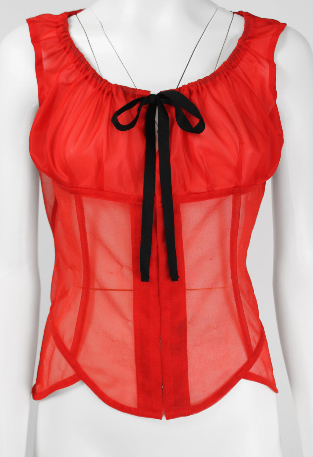 COMME DES GARCONS FW 2001 SHEER CORSET TOP