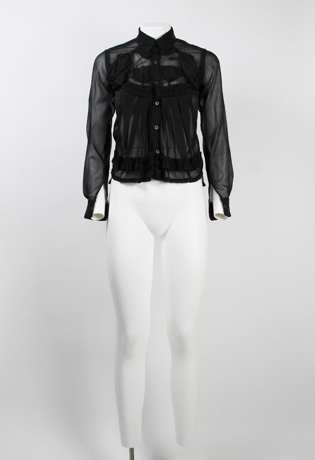 COMME DES GARCONS FW 2007 BABY FROCK SHEER SHIRT
