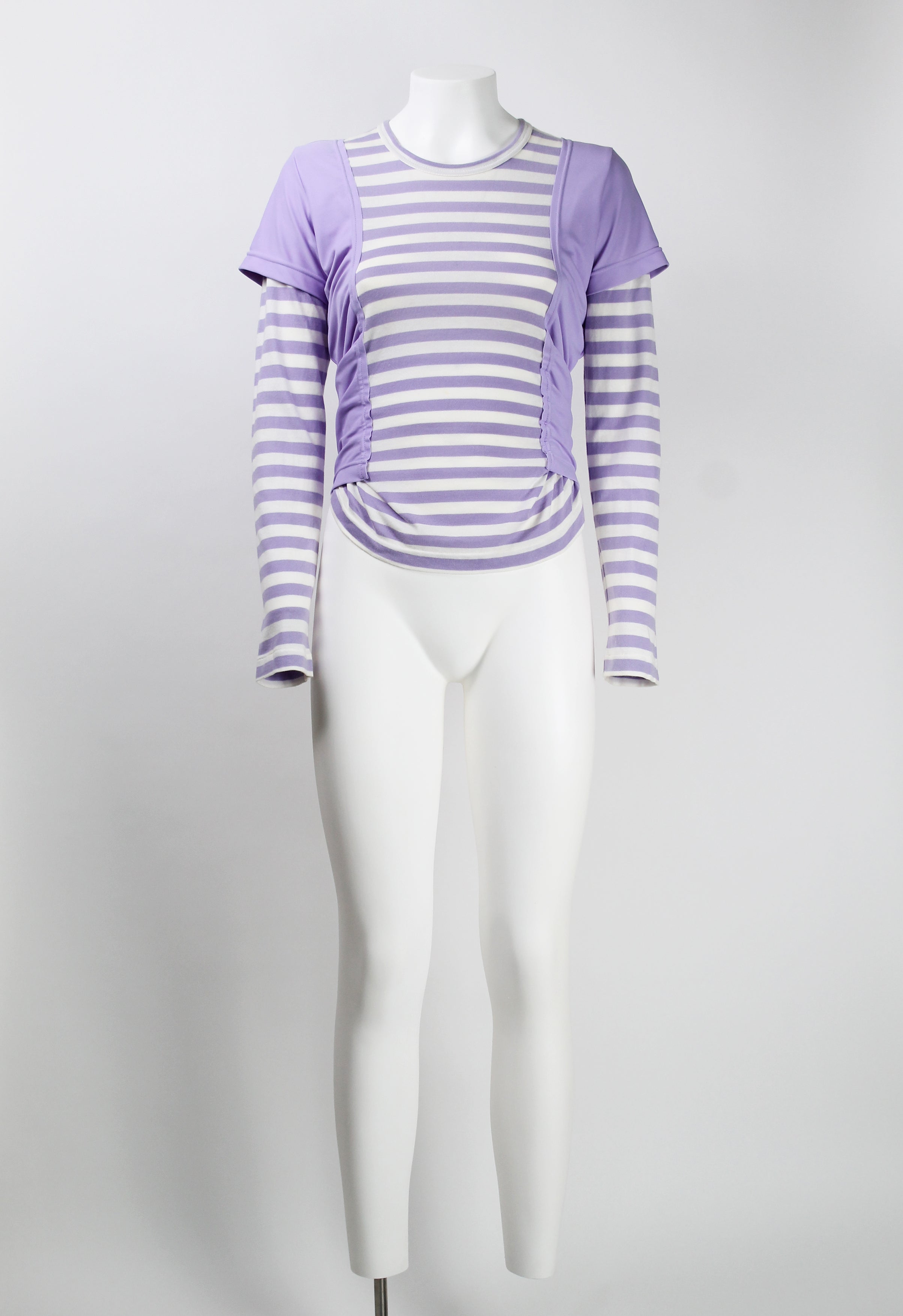 COMME DES GARCONS FW 2007 LAYERED STRIPED LONG SLEEVE