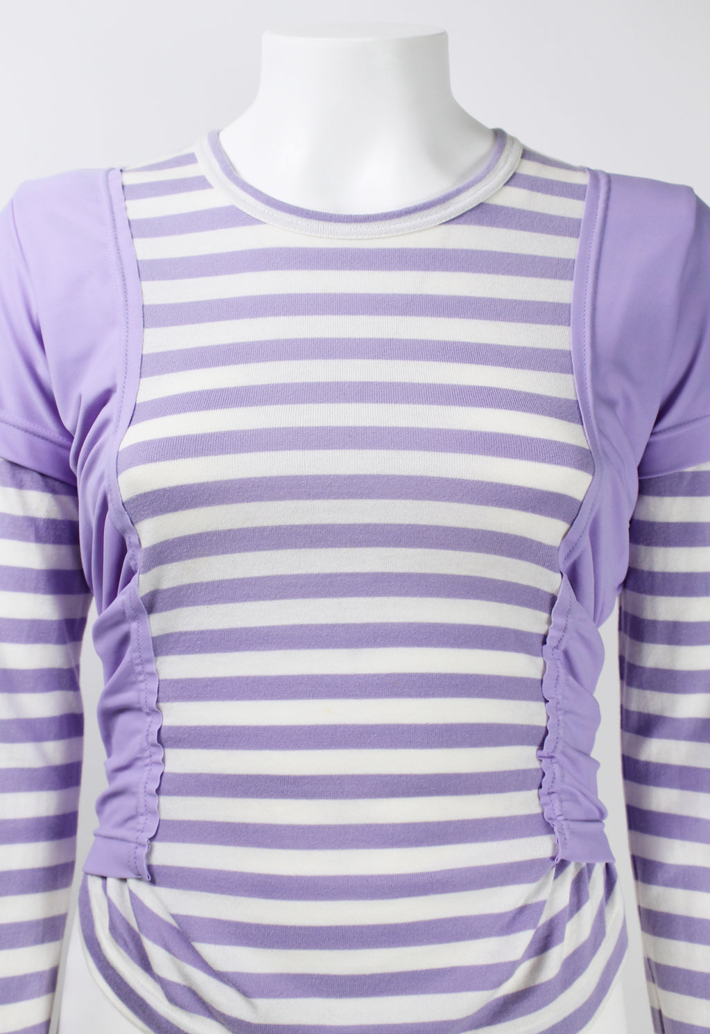 COMME DES GARCONS FW 2007 LAYERED STRIPED LONG SLEEVE