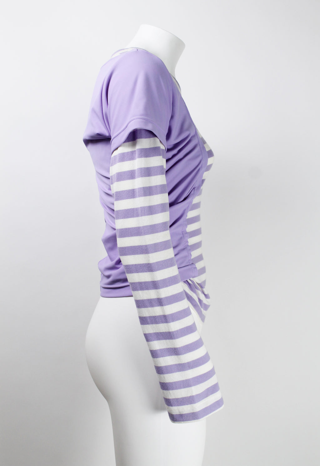 COMME DES GARCONS FW 2007 LAYERED STRIPED LONG SLEEVE