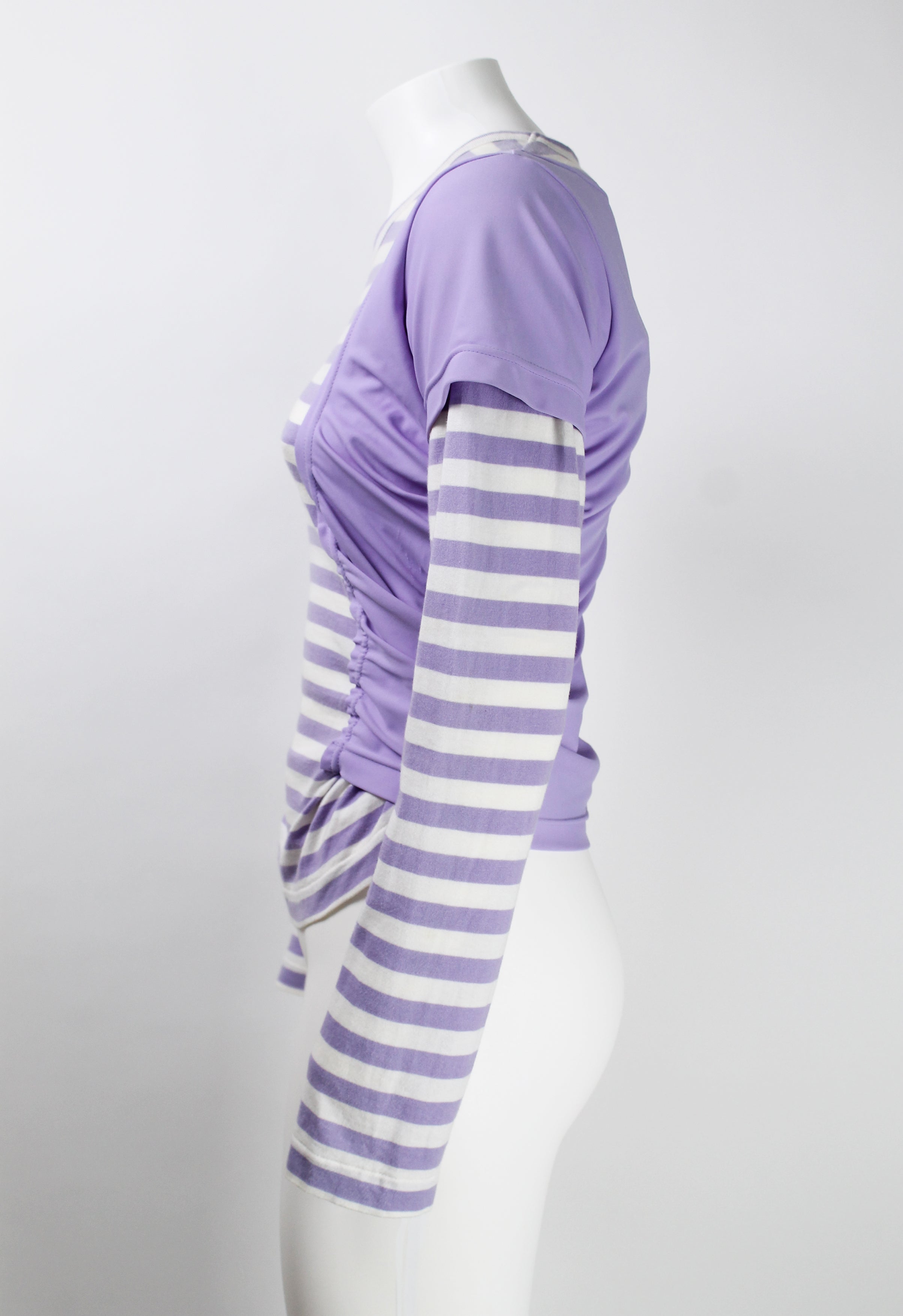 COMME DES GARCONS FW 2007 LAYERED STRIPED LONG SLEEVE