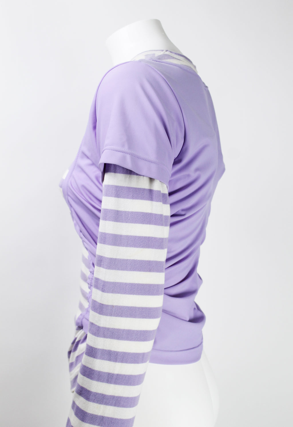 COMME DES GARCONS FW 2007 LAYERED STRIPED LONG SLEEVE