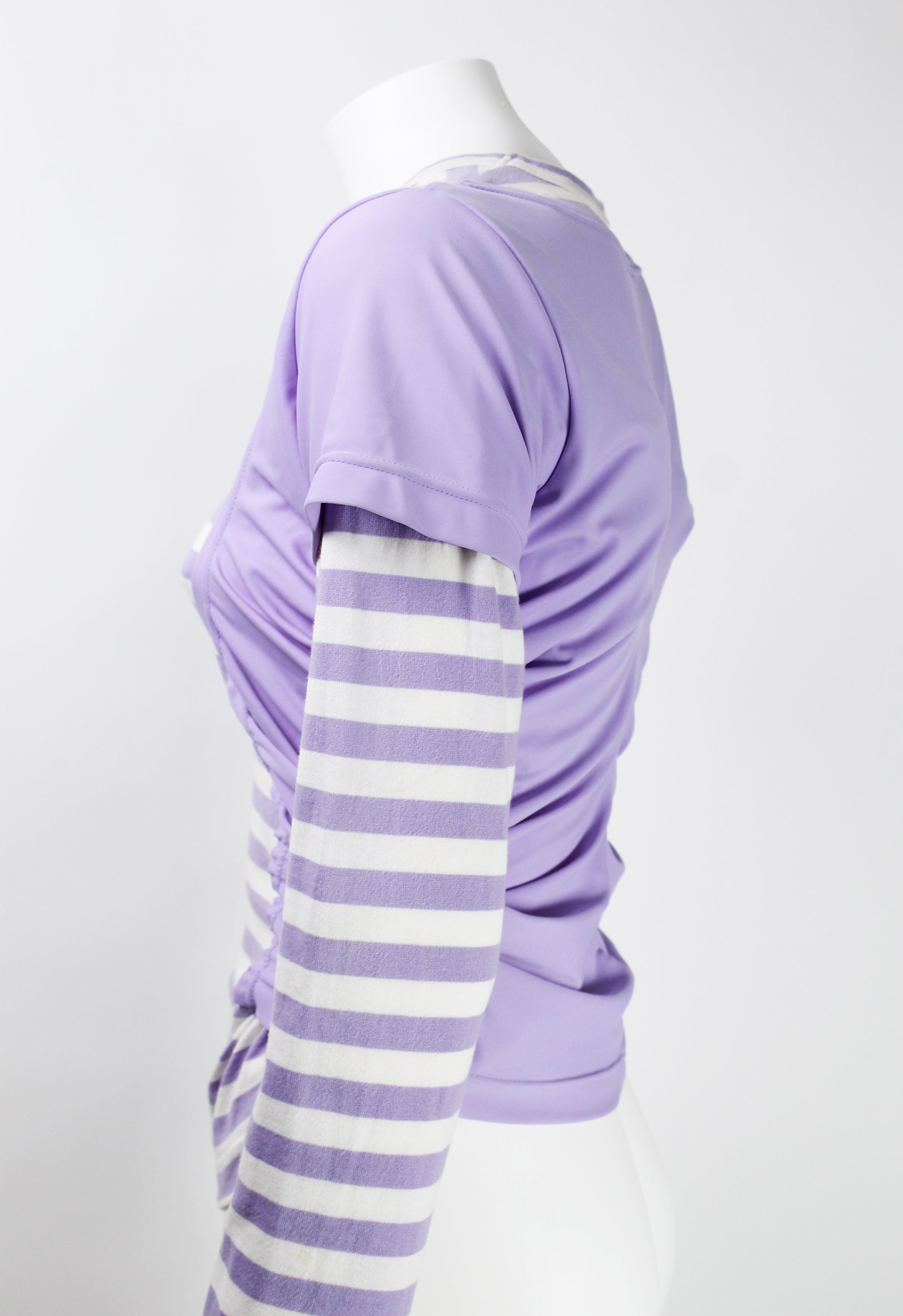 COMME DES GARCONS FW 2007 LAYERED STRIPED LONG SLEEVE