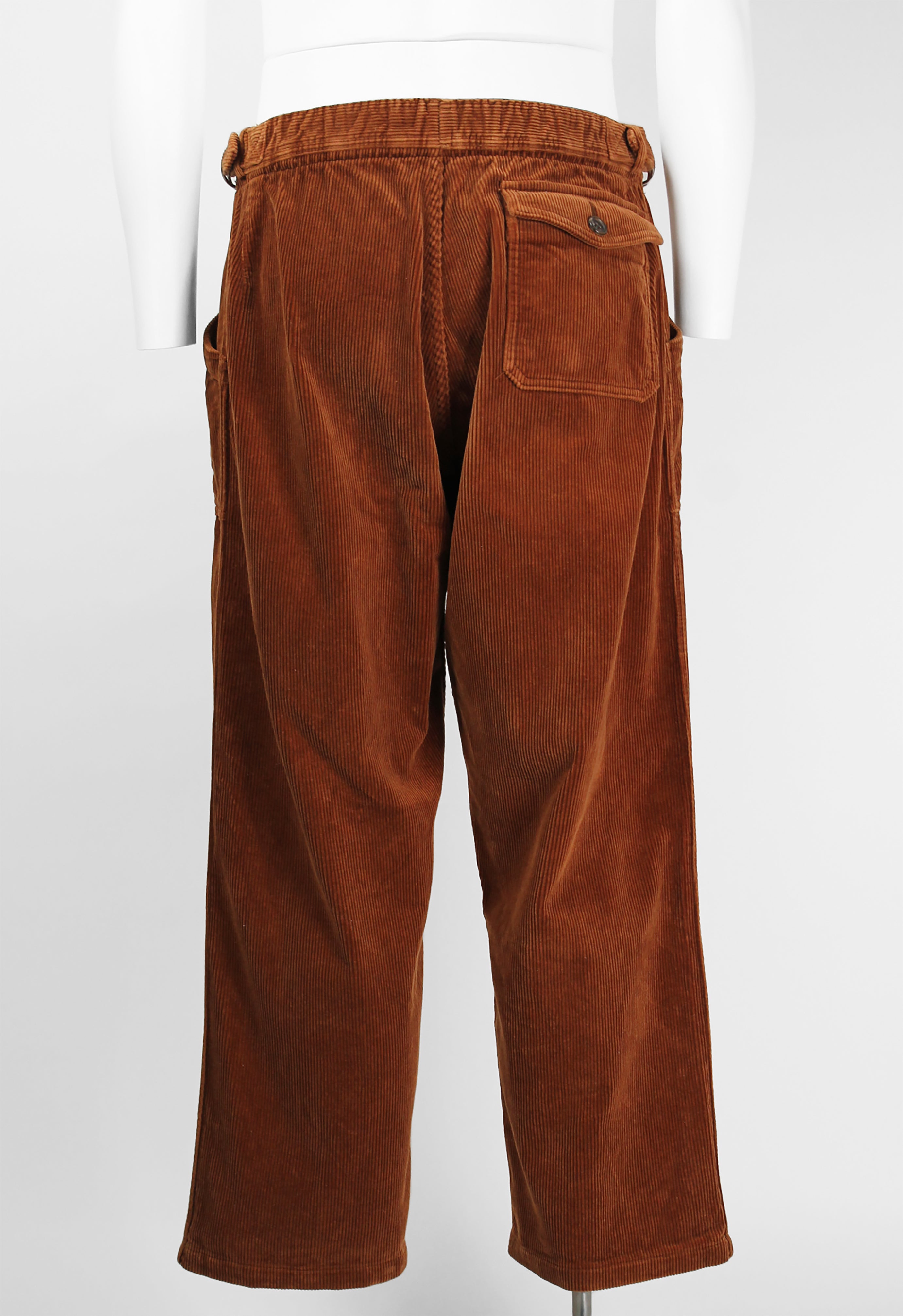 COMME DES GARCONS HOMME PLUS FW 2004 CORDUROY ZIP TROUSERS