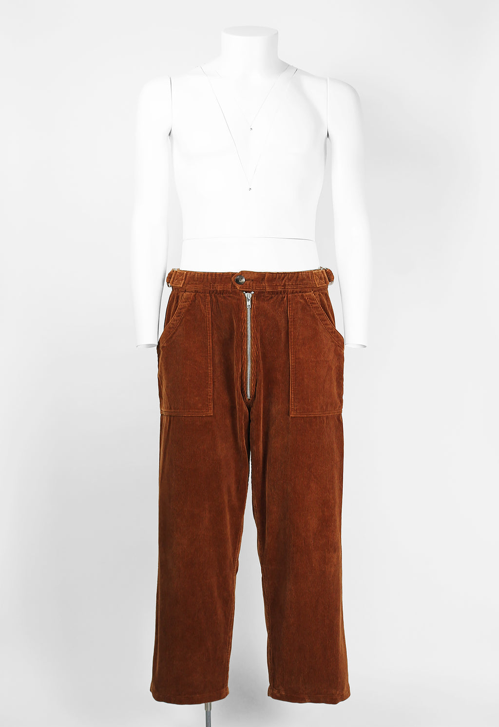 COMME DES GARCONS HOMME PLUS FW 2004 CORDUROY ZIP TROUSERS