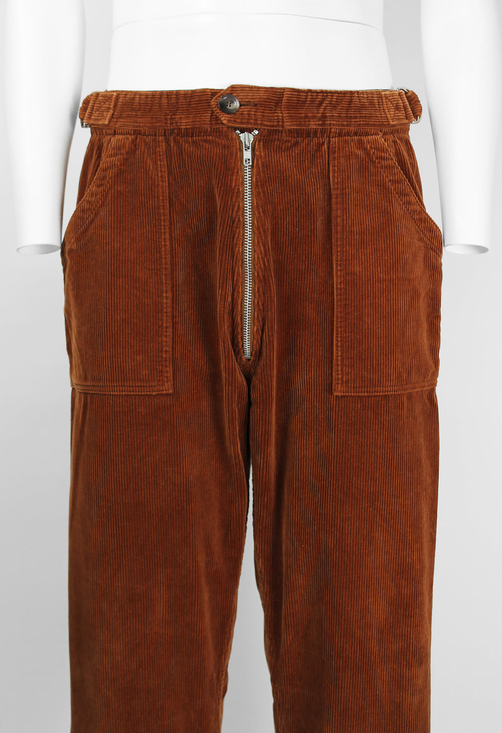 COMME DES GARCONS HOMME PLUS FW 2004 CORDUROY ZIP TROUSERS