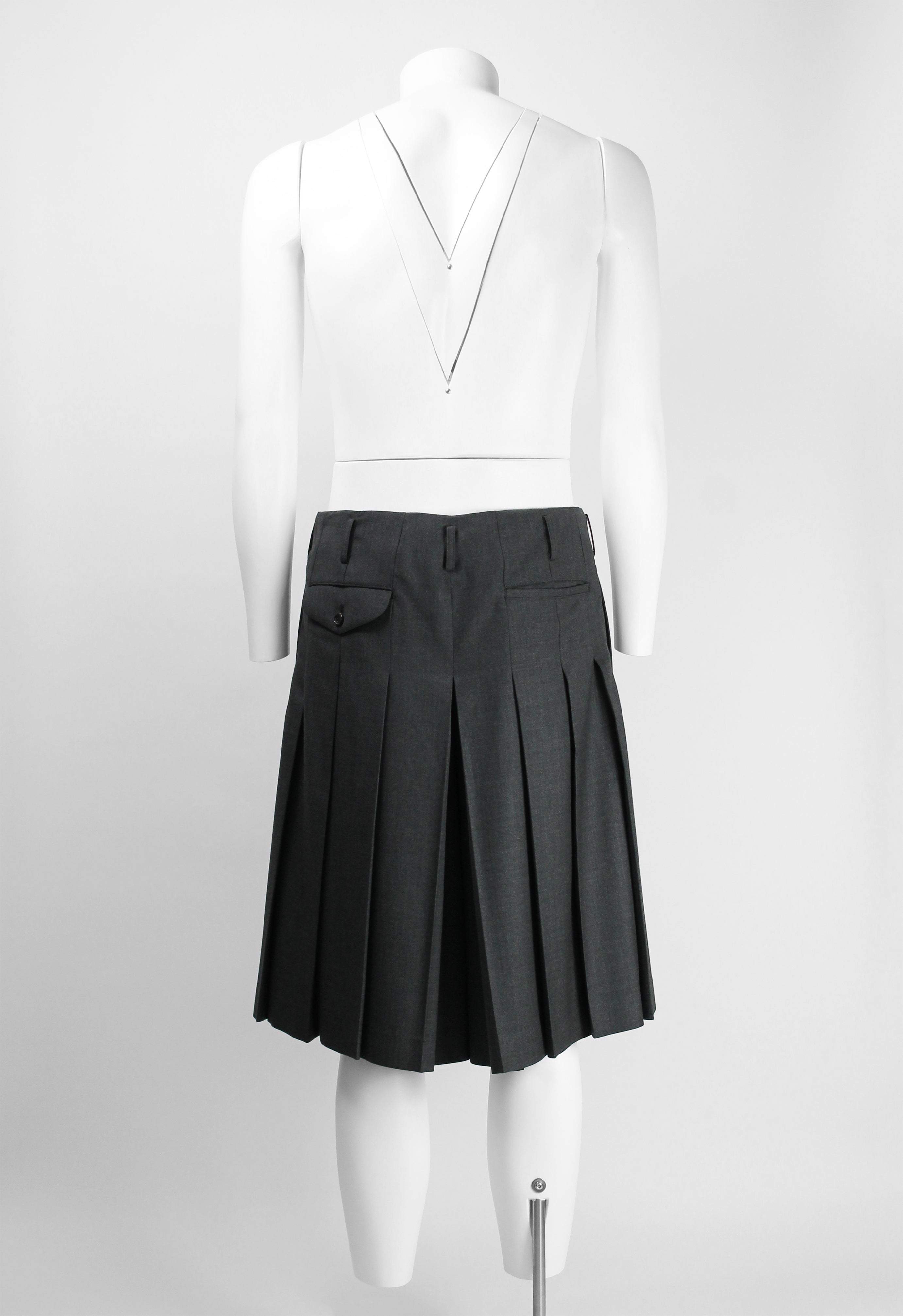 COMME DES GARCONS HOMME PLUS SS 2020 WIDE PLEATED SHORTS
