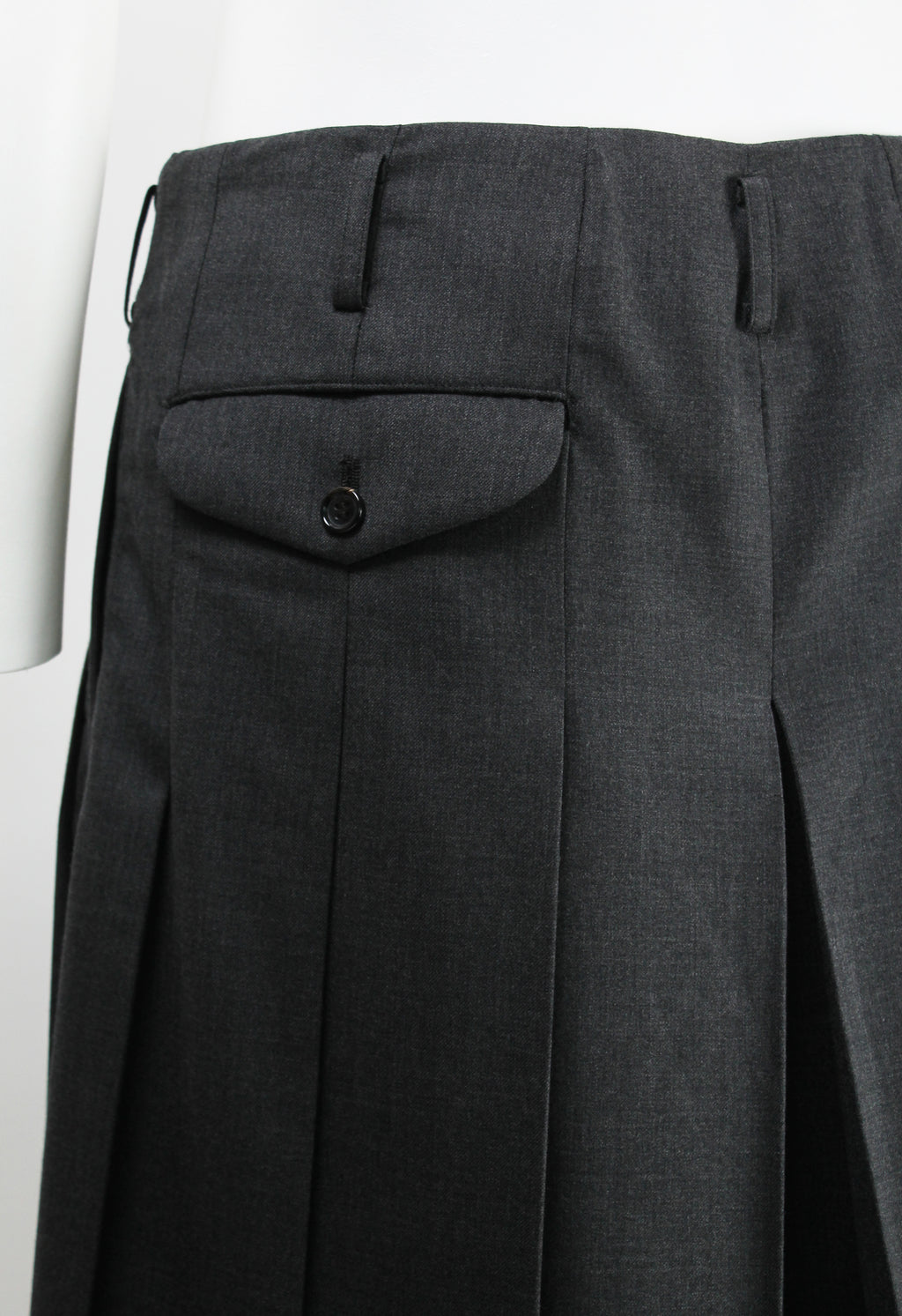COMME DES GARCONS HOMME PLUS SS 2020 WIDE PLEATED SHORTS