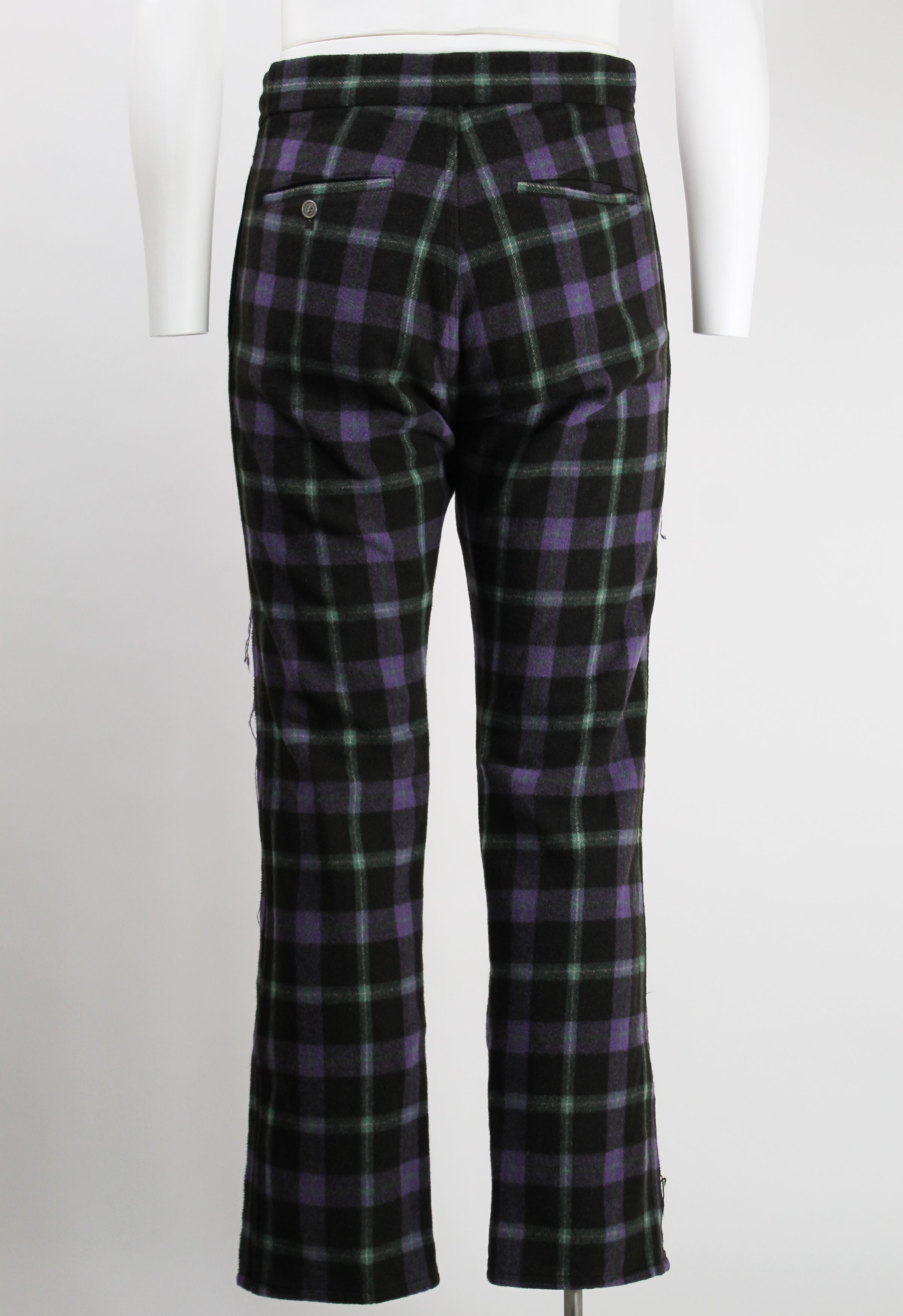 COMME DES GARCONS HOMME PLUS FW 2000 DECONSTRUCTED PLAID TROUSERS