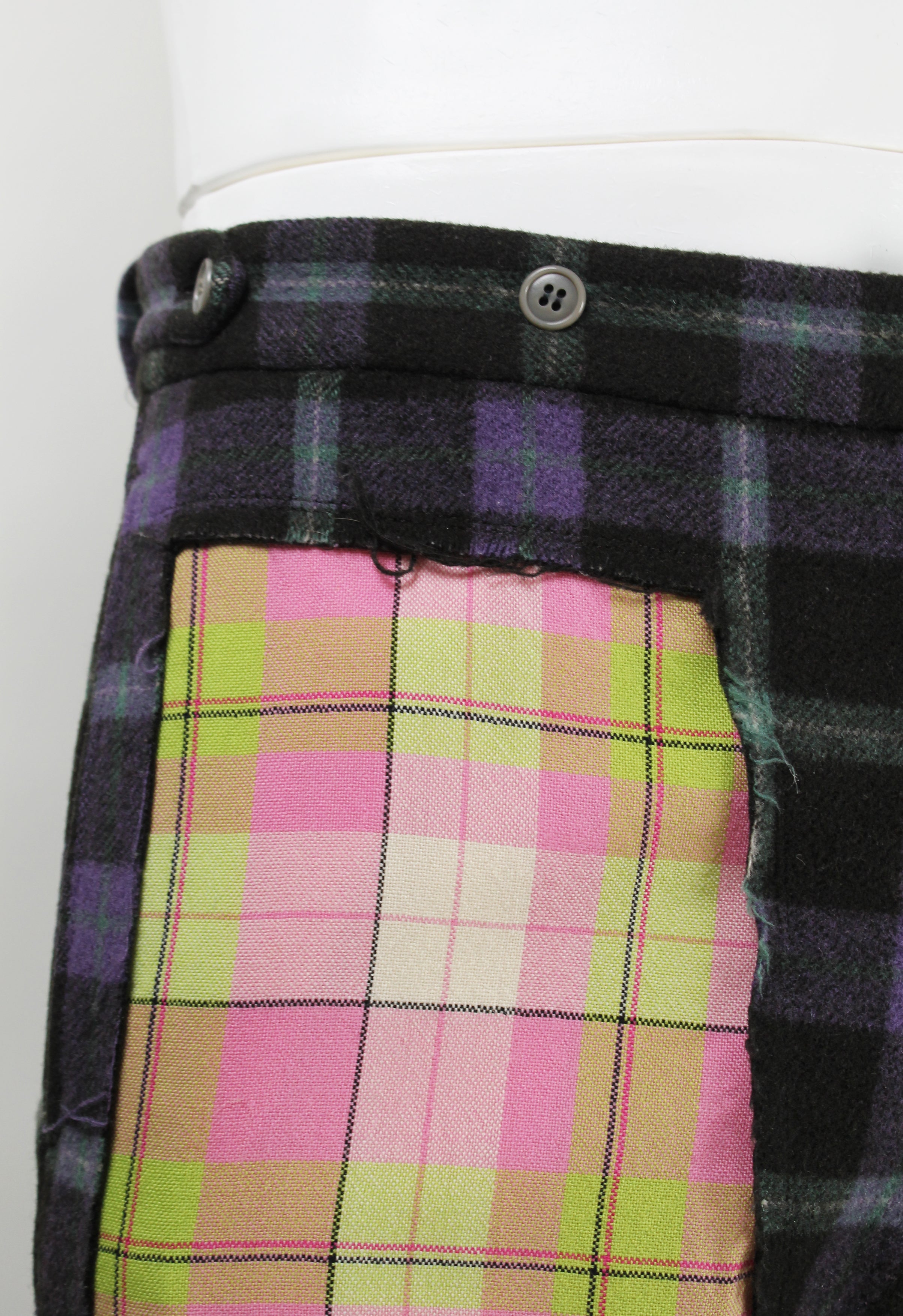 COMME DES GARCONS HOMME PLUS FW 2000 DECONSTRUCTED PLAID