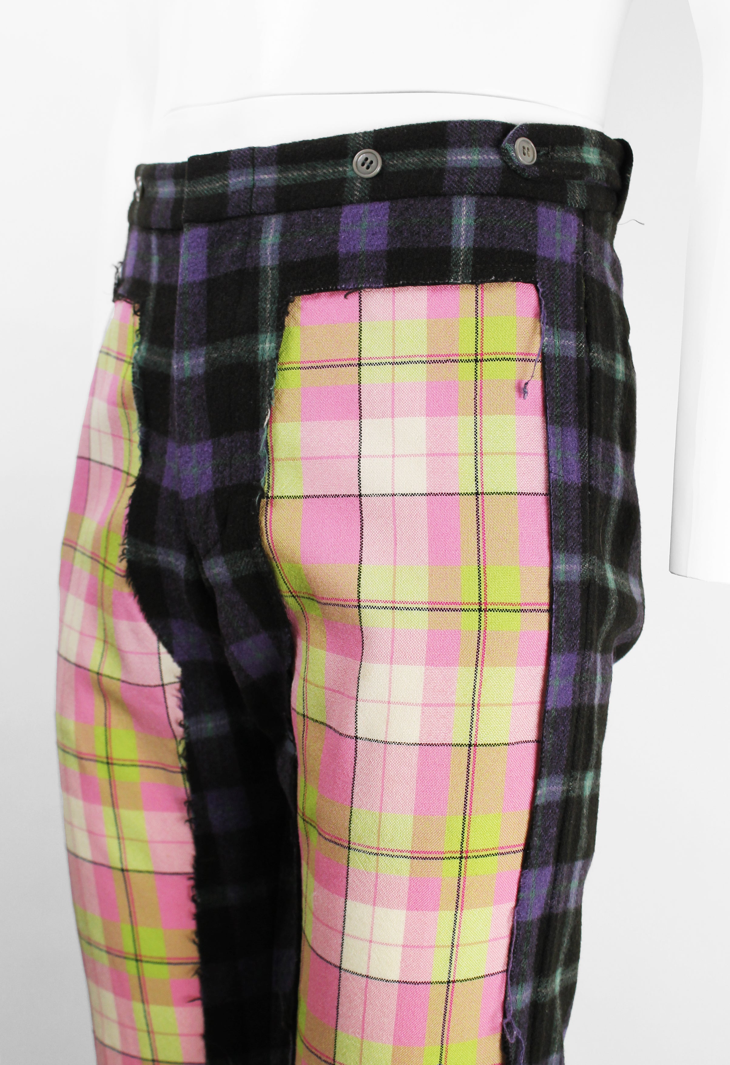 COMME DES GARCONS HOMME PLUS FW 2000 DECONSTRUCTED PLAID