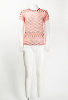 COMME DES GARCONS SS 2001 OPTICAL ILLUSION MESH TOP