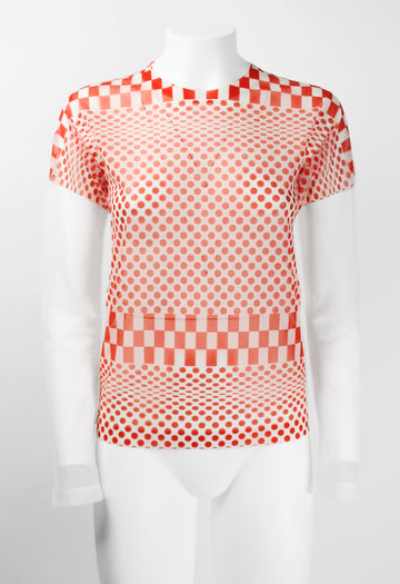 2001AW COMME des GARCONS mesh tops アーカイブ - メルカリ｜長袖