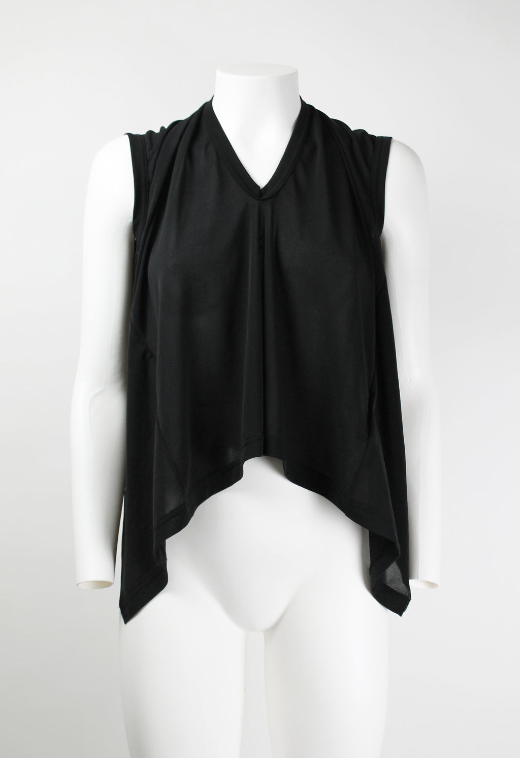 COMME DES GARCONS SS 2007 CUBISM SHEER OPEN BACK TOP