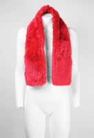 COMME DES GARCONS TRICOT 1995 HOT PINK FAUX FUR SCARF