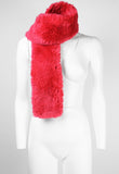 COMME DES GARCONS TRICOT 1995 HOT PINK FAUX FUR SCARF